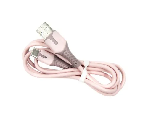 Дата кабель USB 2.0 AM to Type-C 1.0m pink Dengos (PLS-TC-IND-SOFT-ROSE)