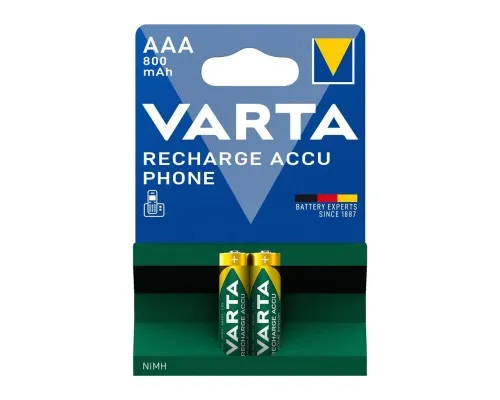 Аккумулятор Varta Phone AAA 800mAh NI-MH * 2 (58398101402)