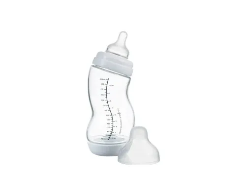 Пляшечка для годування Difrax S-bottle Wide антиколікова, силікон, 310 мл (737FE White)