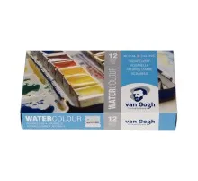 Акварельні фарби Royal Talens Van Gogh 12 кольорів + пензлик (8712079049003)