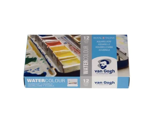 Акварельні фарби Royal Talens Van Gogh 12 кольорів + пензлик (8712079049003)