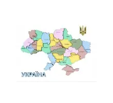 Набір для творчості Rosa Talent Мапа України 3D пастельні кольори 24.5х18.5 см (4823098532552)