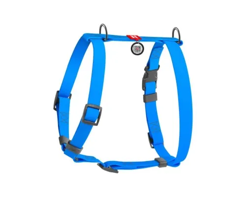 Шлея для собак WAUDOG Waterproof анатомічна Н-подібна S блакитна (32942)