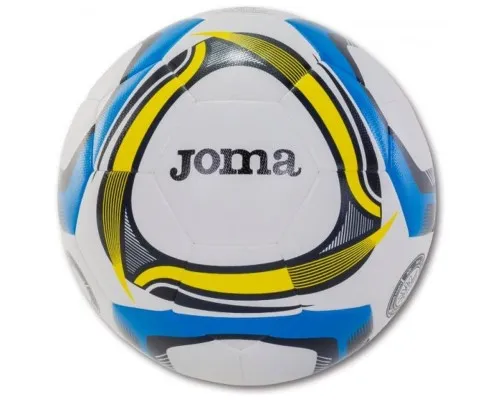 М'яч футбольний Joma Hybrid Ultra-Light біло-синьо-жовтий Уні 4 400532.907.4 (8424309028923)