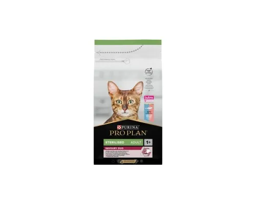 Сухой корм для кошек Purina Pro Plan Sterilised Adult 1+ Savoury Duo После стерилизации С треской и форелью 1.5 кг (7613036732413)