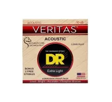Струни для гітари DR Strings VERITAS Coated Core Acoustic Guitar Strings - Extra Light (10-48) (VTA-10)
