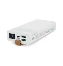 Батарея универсальная XO 20000mAh, PD/20W, QC/22.5W, flashlight, Micro-USB, Type-C, USB-A*2, white (XO-PR129)