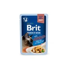 Влажный корм для кошек Brit Premium Delicate Fillets in Gravy Chicken для стерилизованных (8595602570614)