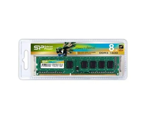 Модуль памяти для компьютера DDR3 8GB 1600 MHz Silicon Power (SP008GBLTU160N02)