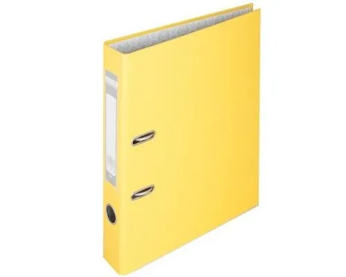 Папка - регистратор Buromax А4, 50мм, JOBMAX PP, yellow, built-up (BM.3012-08c)