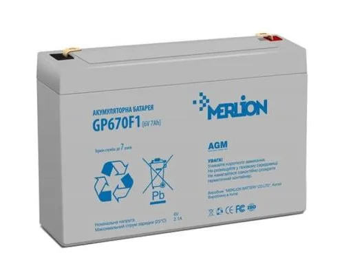 Батарея до ДБЖ Merlion 6V-7Ah (GP670F1)