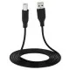 Дата кабель USB 2.0 AM/AF 1.8m black 2E (2E-W-3168M3)