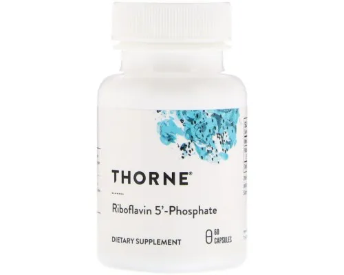 Вітамін Thorne Research Рибофлавін 5 Фосфат, 60 капсул (THR-11502)