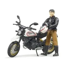 Спецтехника Bruder фигурка человека с мотоциклом (63051)