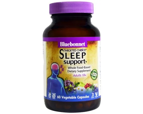 Травы Bluebonnet Nutrition Нормализация сна, Targeted Choice, 60 растительных капсул (BLB2006)
