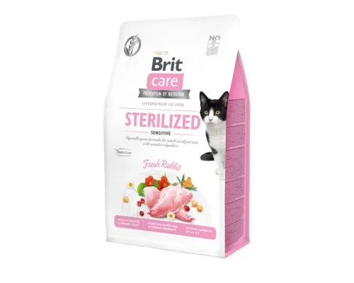 Сухий корм для кішок Brit Care Cat GF Sterilized Sensitive 400 г (8595602540778)