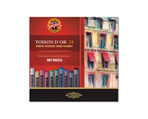 Пастель Koh-i-Noor Toison D'or сухая мягкая 24 цвета (8514)