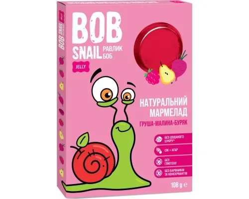 Мармелад Bob Snail Равлик Боб малина-буряк 108 г (4820219341529)