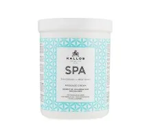 Крем для тіла Kallos Cosmetics SPA Massage Cream Для масажу з кокосовою олією, гіалуроновою кислотою і колагеном 1000 мл (5998889514891)