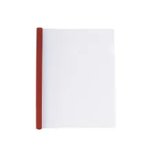 Папка-скоросшиватель Economix А4 с планкой-зажимом 10 мм (2-65 листов), красная (E31205-03)