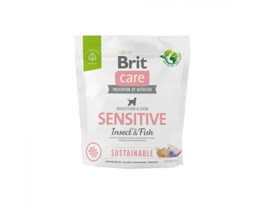 Сухой корм для собак Brit Care Dog Sustainable Sensitive Insect and Fish 1 кг (8595602559213)