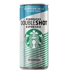 Холодна кава Starbucks Doubleshot Espresso No Added Sugar 200 мл (5711953079566)
