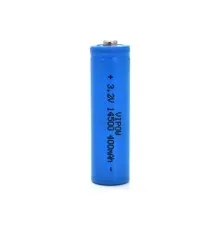 Аккумулятор 14500 LiFePO4 (size AA), 400mAh, 3.2V, TipTop, blue Vipow (IFR14500-400mAhTT / 21438)
