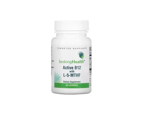 Витаминно-минеральный комплекс Seeking Health Витамин B12 с L-5-MTHF, вкус вишни, Active B12 With L-5-MTHF, 60 жеватель (SKH-52006)