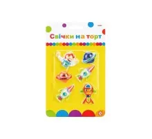 Свічка Maxi Космос 6 шт на торт (MX624028)