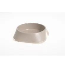 Посуд для котів Fiboo Миска з антиковзаючими накладками S бежева (FIB0102)