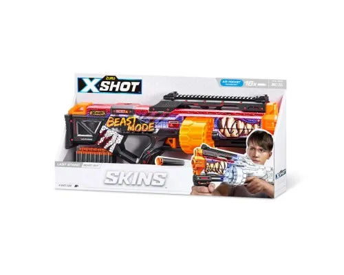 Іграшкова зброя Zuru X-Shot Швидкострільний бластер Skins Last Stand Beast Out (16 патронів) (36518J)