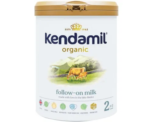 Детская смесь Kendamil Organic молочная №2 с 6 до 12 мес 800 г (77000334)