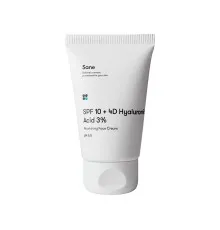 Крем для лица Sane SPF10 + 4D Hyaluronic Acid 3% Nourishing Face Cream pH 6.5 Питательный 40 мл (4820266830892)