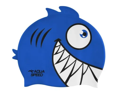 Шапка для плавания Aqua Speed Zoo Pirana 246-01 9696 синій Діт OSFM (5908217696960)
