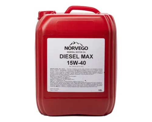Моторное масло NORVEGO DIESEL MAX 15W40 10л