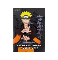 Кольоровий картон Kite А4 двосторонній Naruto 10 аркушів (NR24-255)