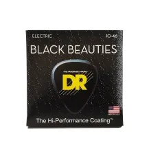 Струни для гітари DR Strings Black Beauties Electric - Medium (10-46) (BKE-10)