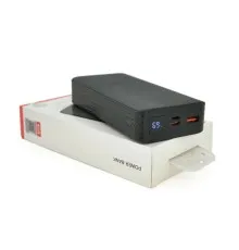 Батарея универсальная XO 20000mAh, PD/20W, QC/18W, Lightning, Type-C, USB, black (XO-PR144B)