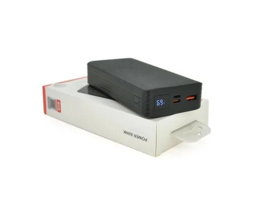 Батарея универсальная XO 20000mAh, PD/20W, QC/18W, Lightning, Type-C, USB, black (XO-PR144B)