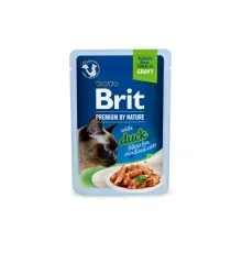 Влажный корм для кошек Brit Premium Delicate Fillets in Gravy Duck для стерилизованных (8595602570638)