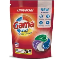 Капсули для прання Gama 4 in 1 Universal 60 шт. (8435495836728)