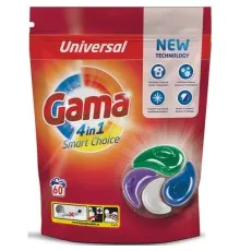 Капсули для прання Gama 4 in 1 Universal 60 шт. (8435495836728)