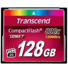 Карта памяти Transcend Compact Flash Card 128Gb 800X (TS128GCF800)