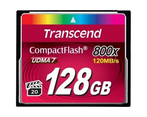 Карта памяти Transcend Compact Flash Card 128Gb 800X (TS128GCF800)