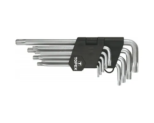 Набор инструментов Topex ключи шестигранные Torx T10-T50, набор 9 шт.*1 уп. (35D961)