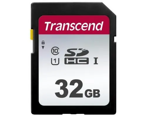 Карта памяті Transcend 32GB SDHC class 10 UHS-I U1 (TS32GSDC300S)
