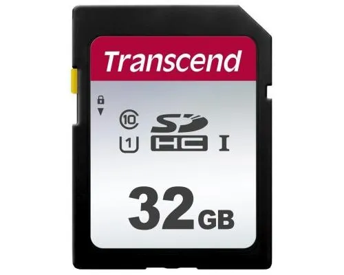 Карта памяти Transcend 32GB SDHC class 10 UHS-I U1 (TS32GSDC300S)