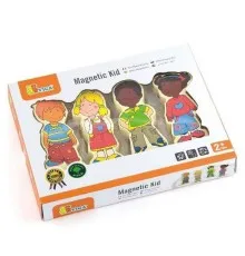Розвиваюча іграшка Viga Toys Набір магнітів Діти (59699VG)