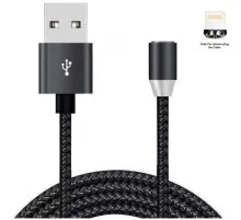 Дата кабель USB 2.0 AM to Lightning 1.2m Magneto black XoKo (SC-355i MGNT-BK)