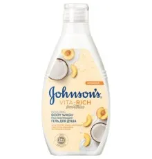 Гель для душу Johnson's Vita-Rich Релаксний з йогуртом, кокосом і екстрактом персика 250 мл (3574661385198/3574661385617)